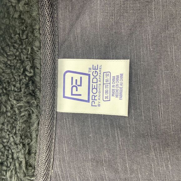 Pro Edge by Knights Apparel Classic Michigan Logo Quarter Zip Sweater Gray XXL - Picture 3 of 5